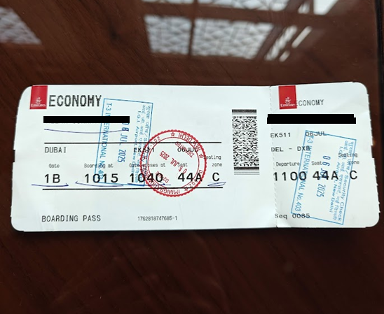 Emirates Boarding Pass